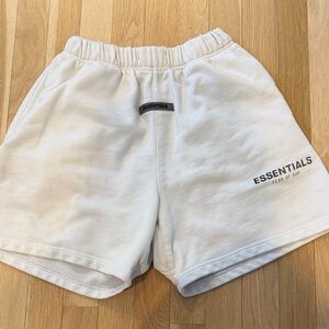 Essentials Fear of God White Shorts-Size Small